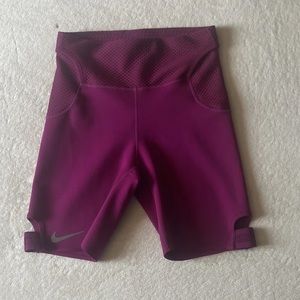 Nike Athletic Compression Biker High Waist Shorts